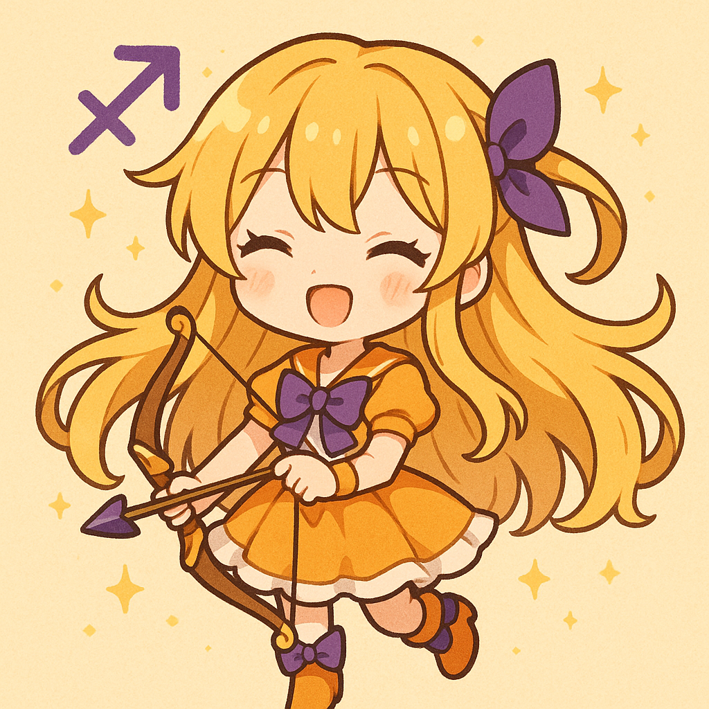 質問する射手座ちゃん